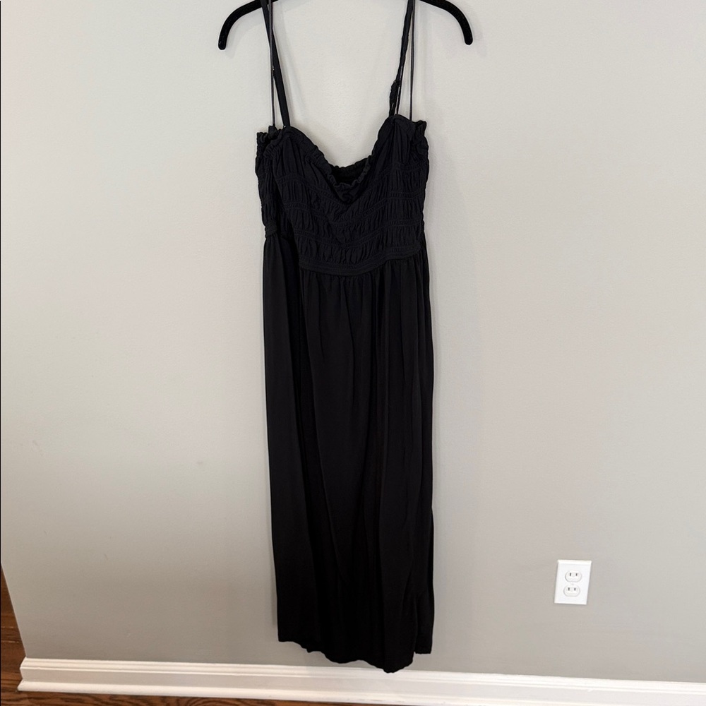 Old Navy Black Gathered Waist Skirt